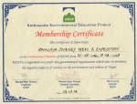 KEEP Membership Certificate  &raquo; Click to zoom ->