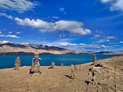 Tsomoiri Lake Trekking   » Click to zoom ->